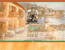 Tablet Screenshot of alfredospizzapasta.com